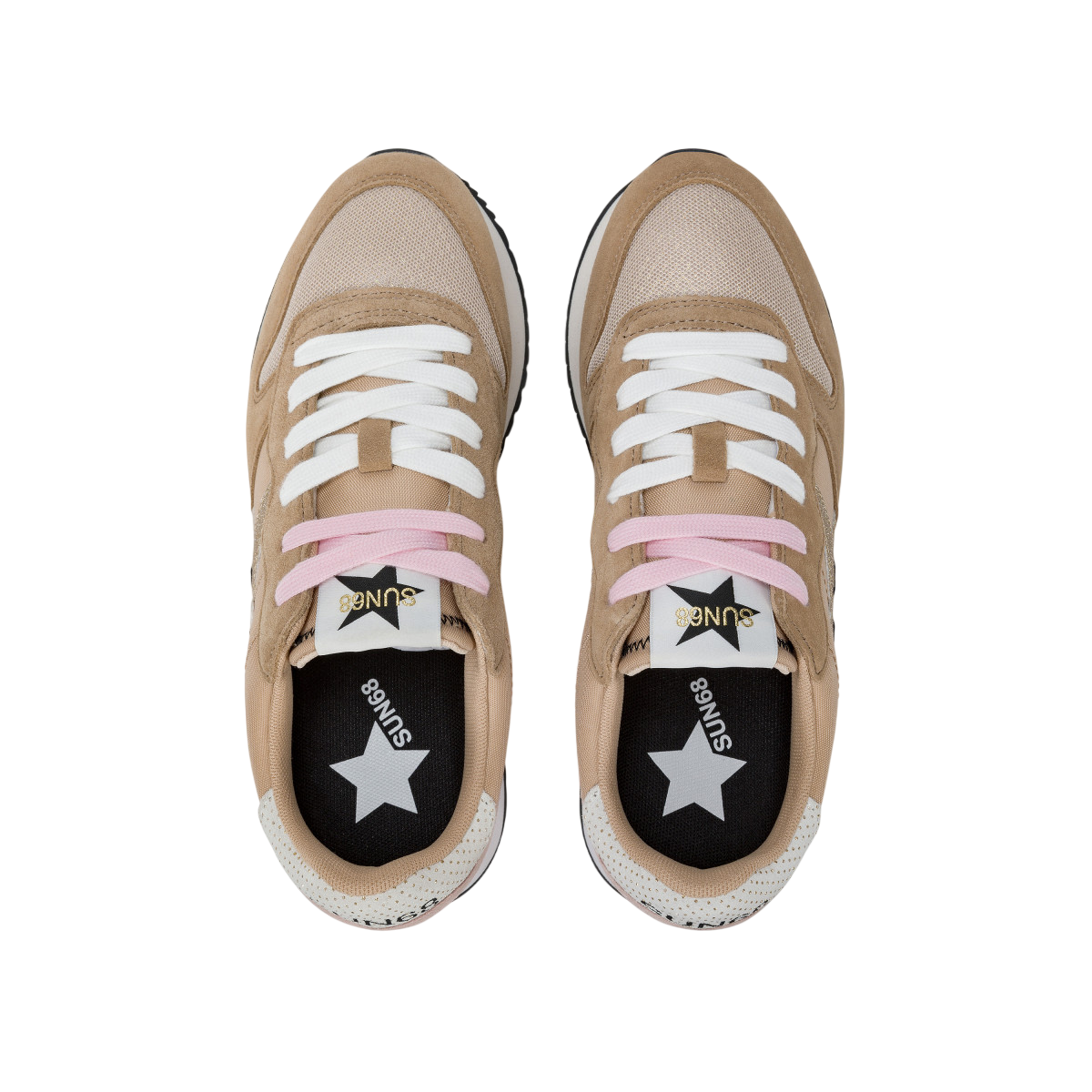 Sun68 sneakers Stargirl Glitter Logo beige