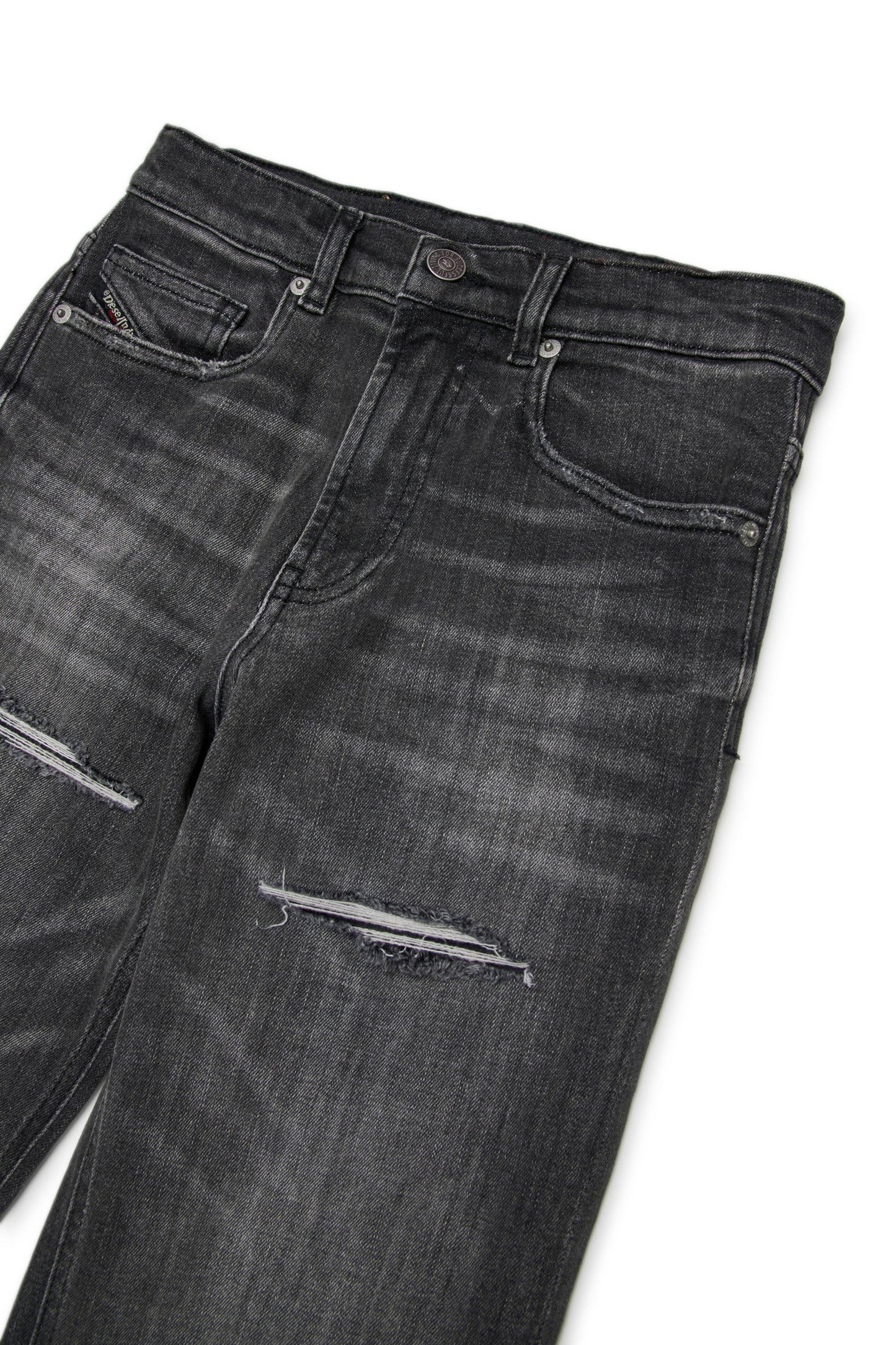 Diesel jeans bambino gamba dritta lavaggio grigio