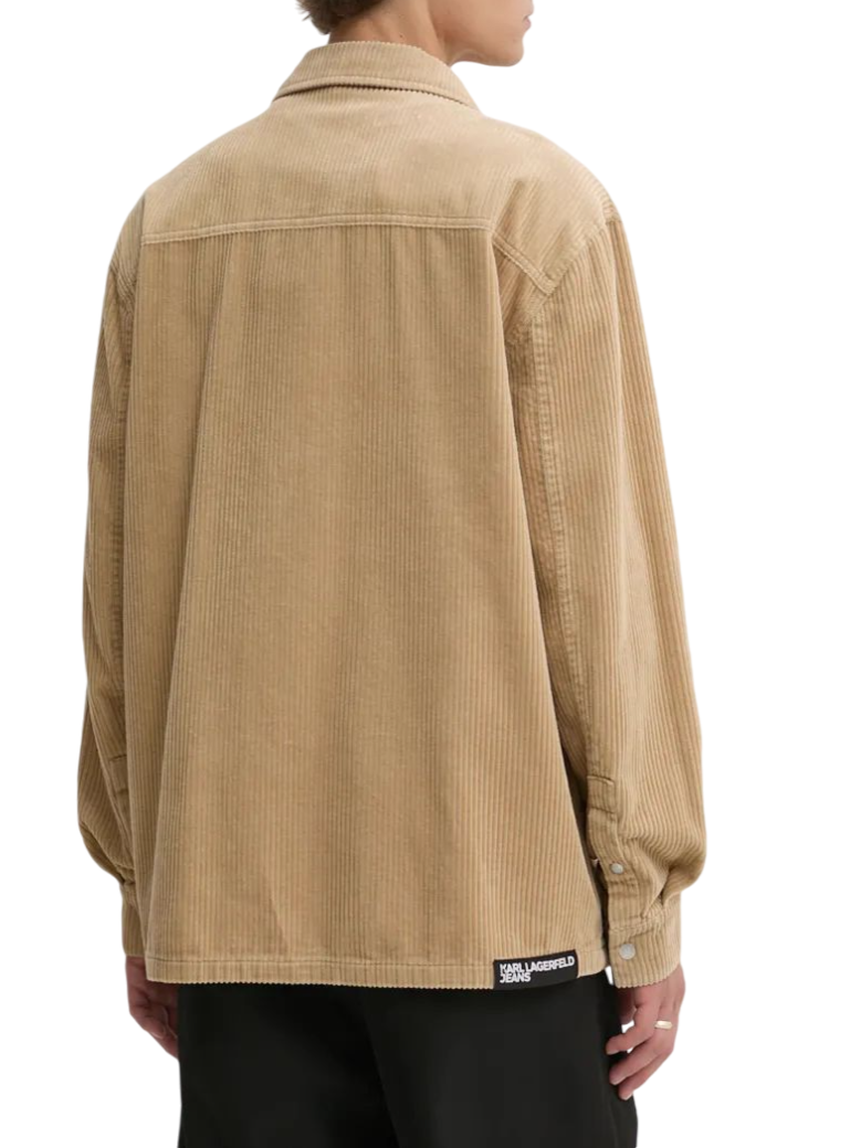 Karl Lagerfeld Jeans giacca in velluto a coste beige