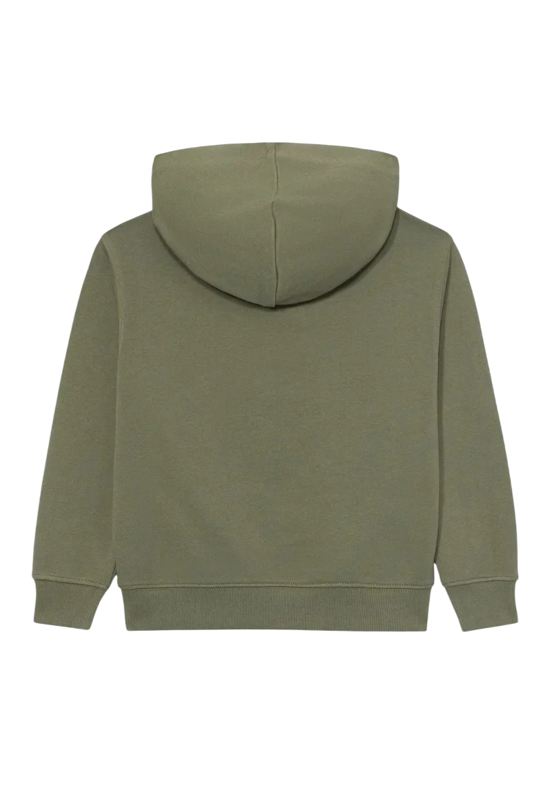 Calvin Klein Jeans felpa bambino con cappuccio verde