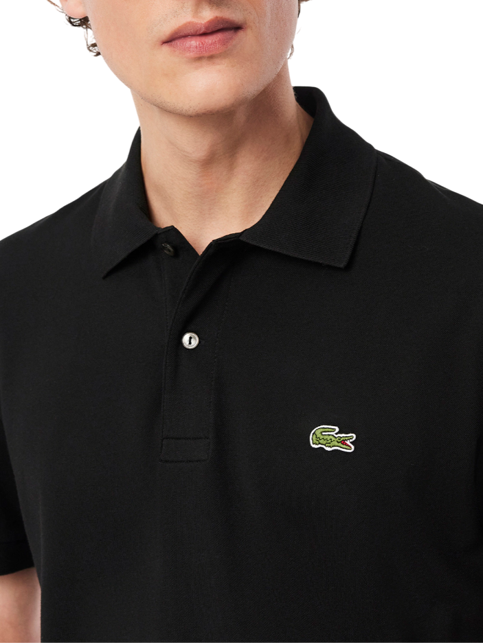 Lacoste polo manica corta 12.12 light in piquè nero