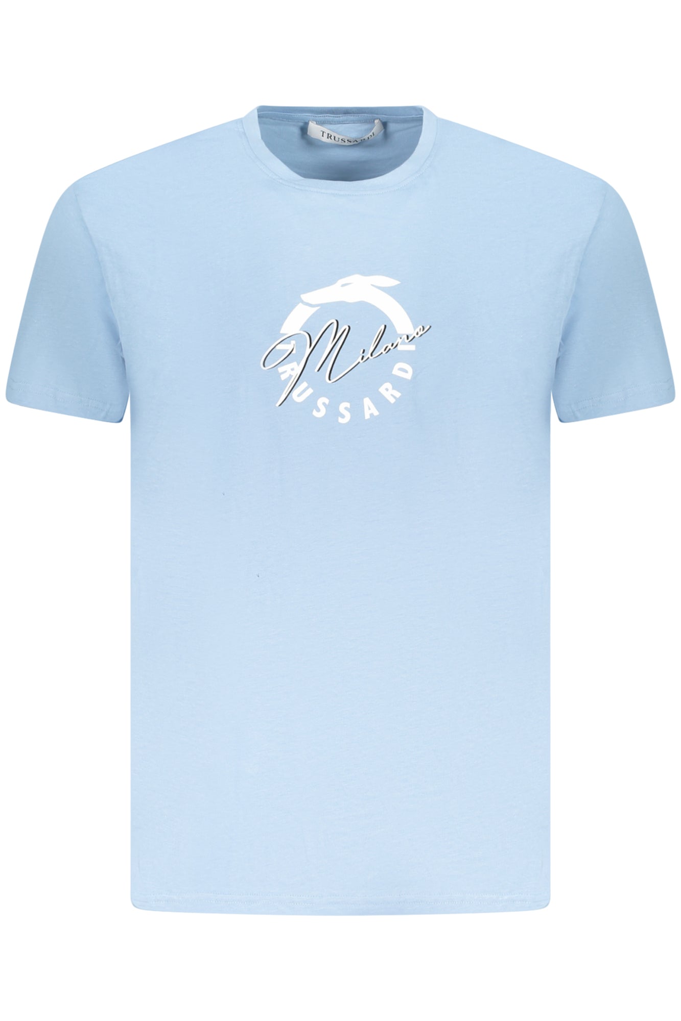 TRUSSARDI T-SHIRT MANICHE CORTE UOMO AZZURRO