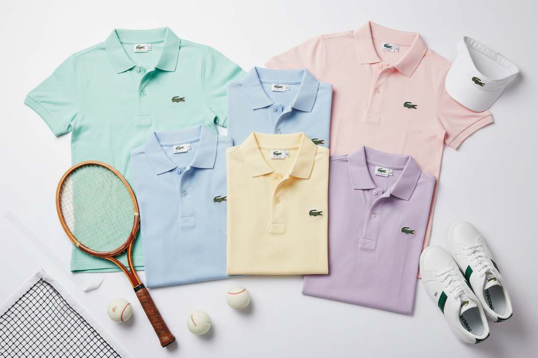 Lacoste polo francese tennis coccodrillo iconico