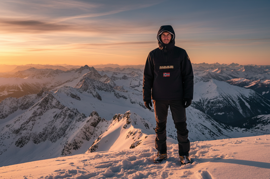 Napapijri anorak montagna alpina copertina