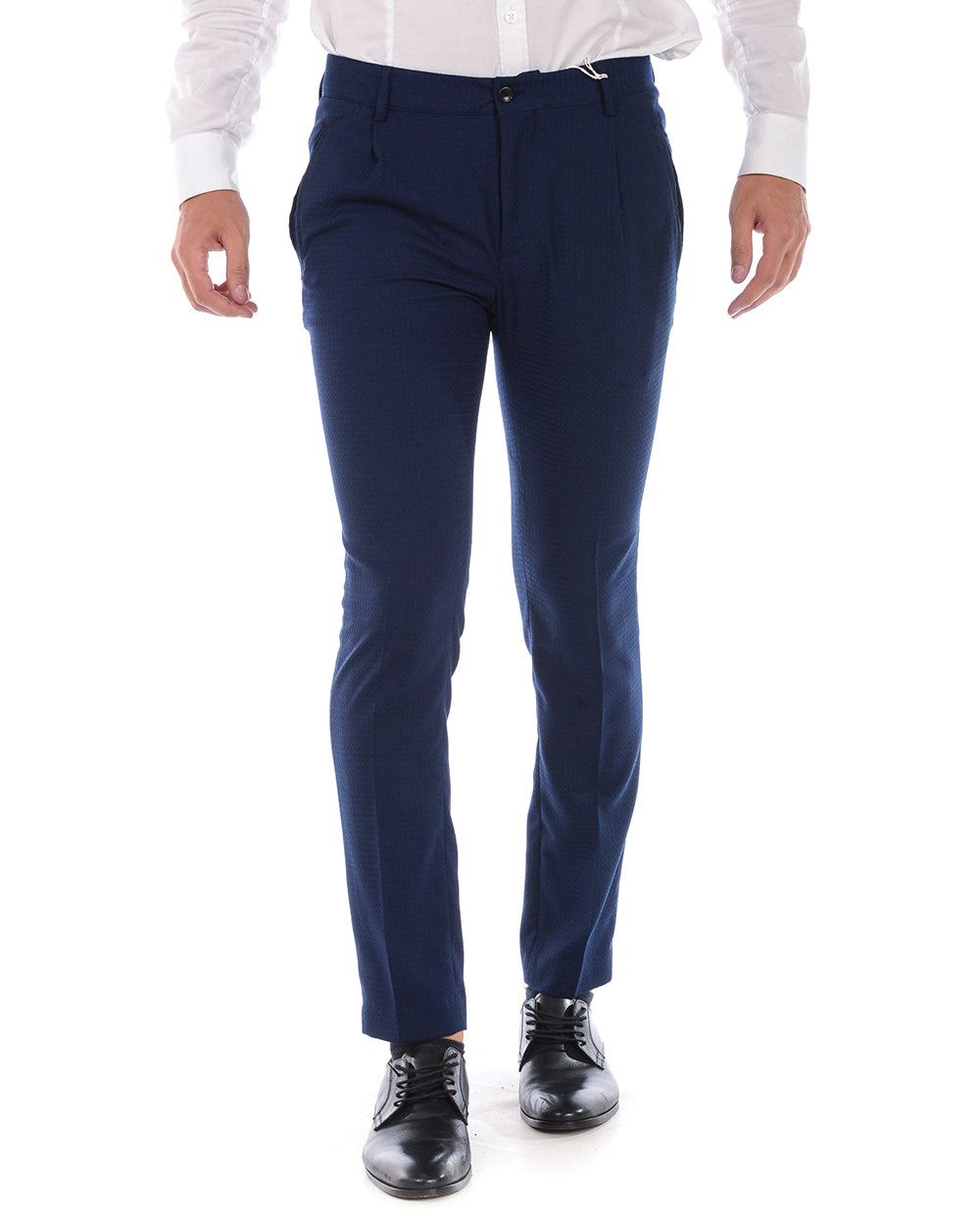 Pantaloni Blu Daniele Alessandrini - Taglia 44 - mem39