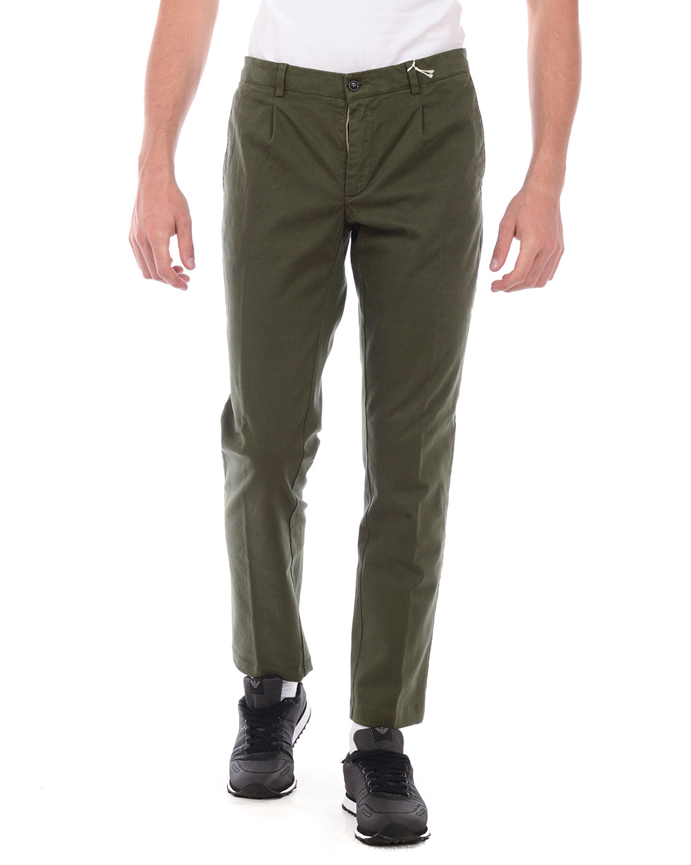 Pantaloni Daniele Alessandrini Apex in Cotone Elastan - mem39