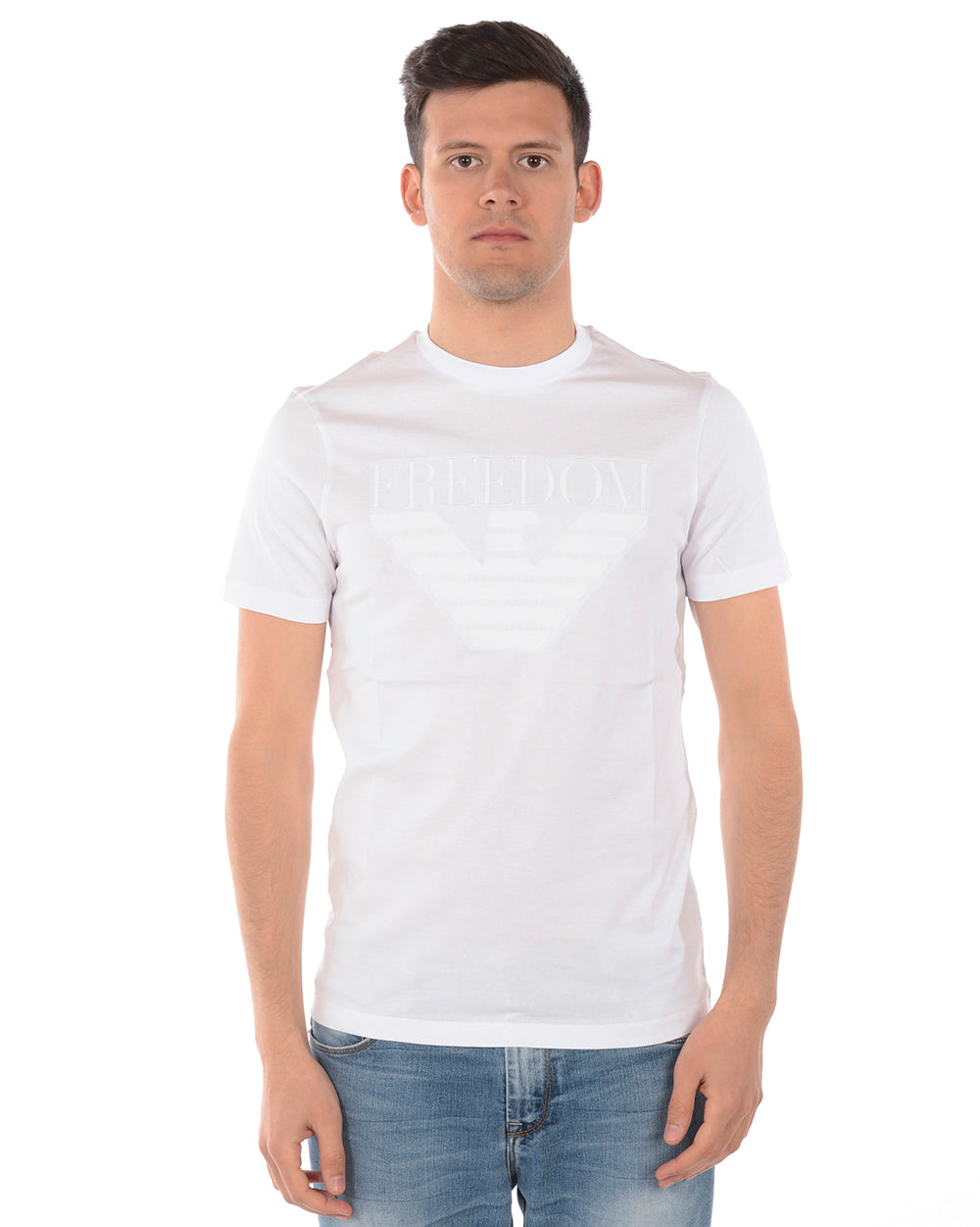 Maglia T-shirt Emporio Armani Ricamata - mem39