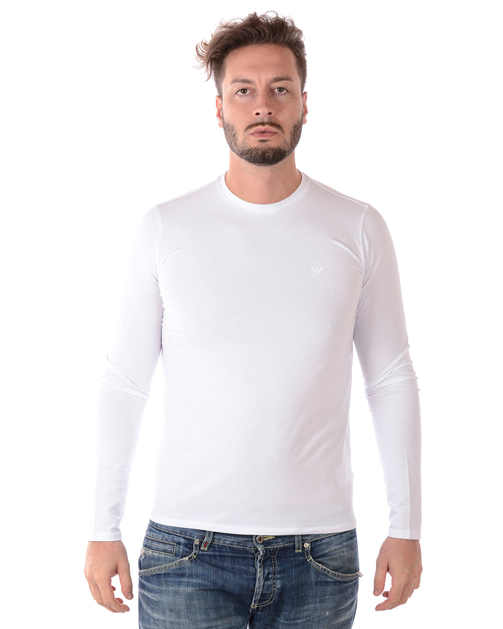 T-shirt Manica Lunga Emporio Armani XL Bianco - mem39