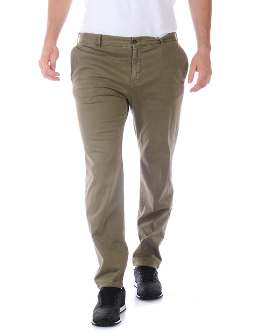 Pantaloni Daniele Alessandrini Beige 52 in Cotone Elastan - mem39