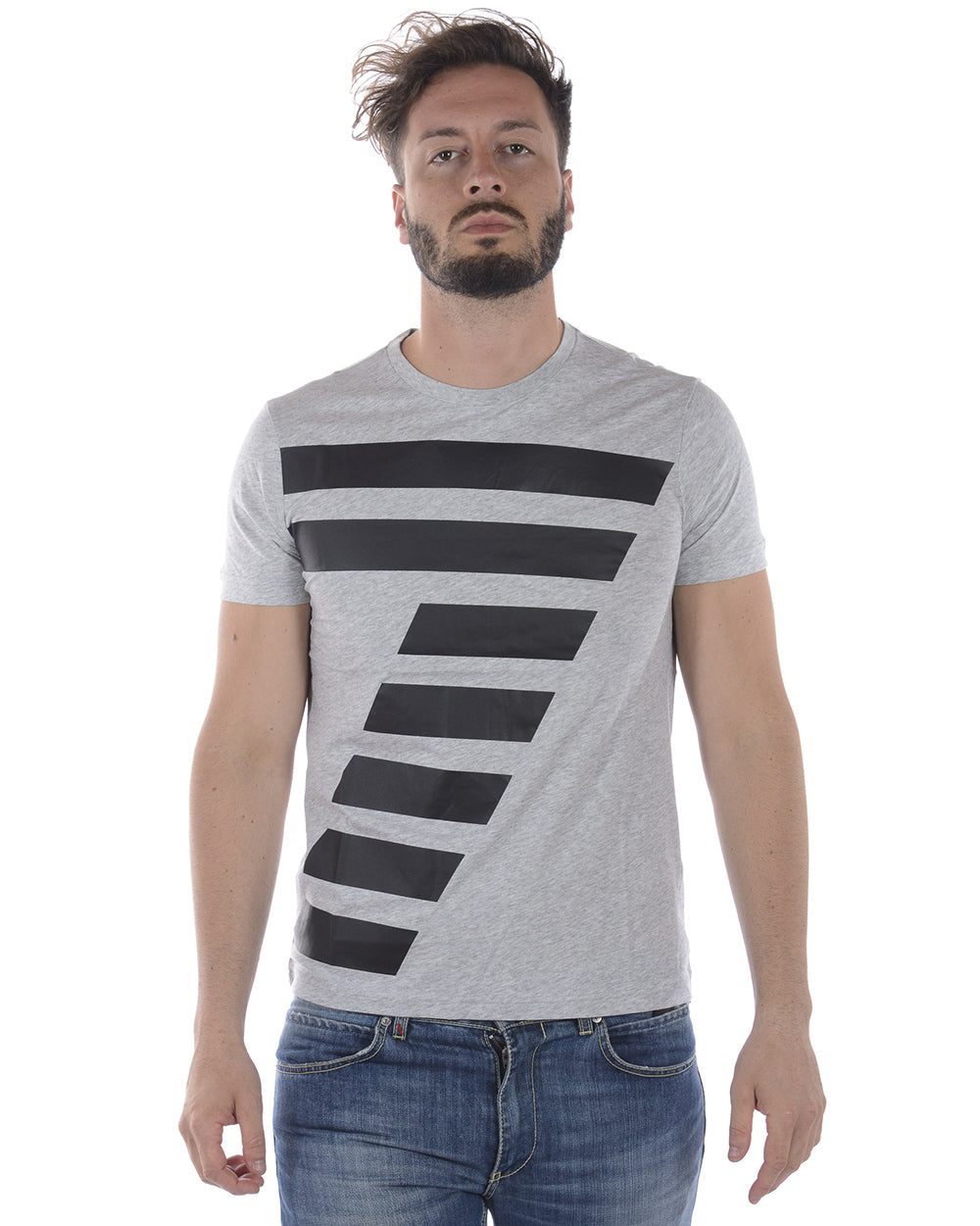 T-shirt Manica Corta Grigia EA7 - mem39