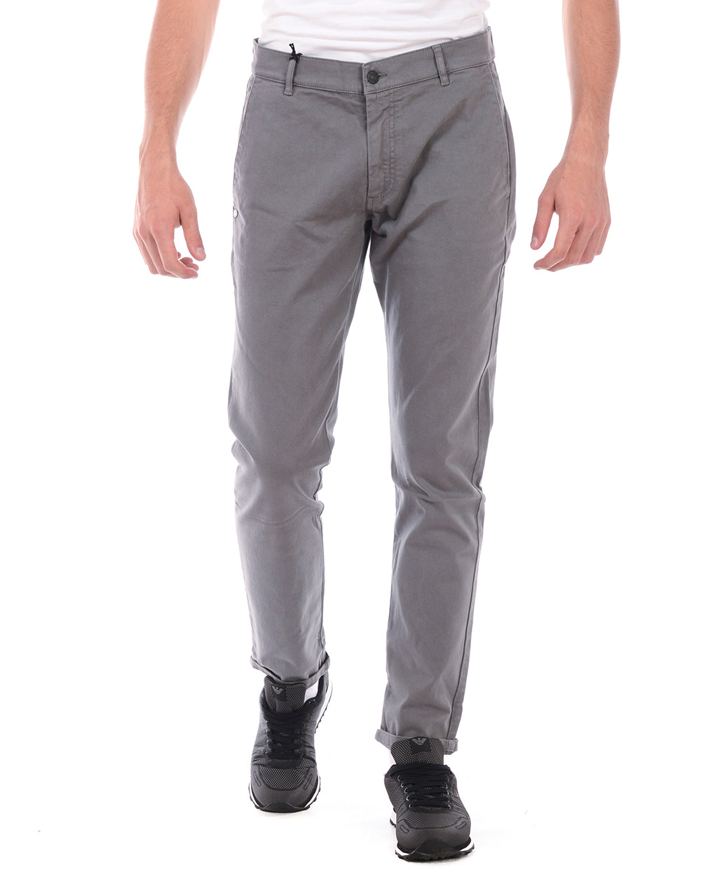 Pantaloni Daniele Alessandrini Grigio Scuro Eleganza Intramontabile - mem39