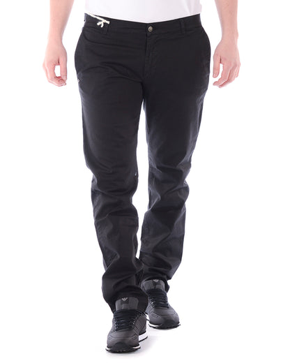 Pantaloni Daniele Alessandrini Noir Cotone Elasticizzato - mem39