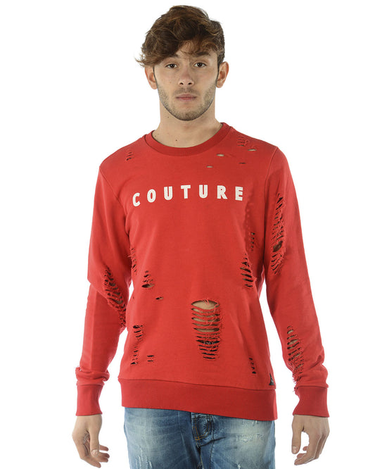 Felpa Rosso Senza Zip I'M C COUTURE - mem39