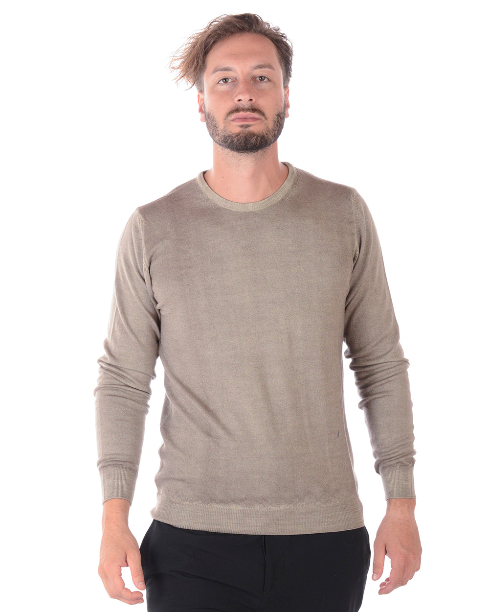 Maglia in Lana Beige Daniele Alessandrini - mem39