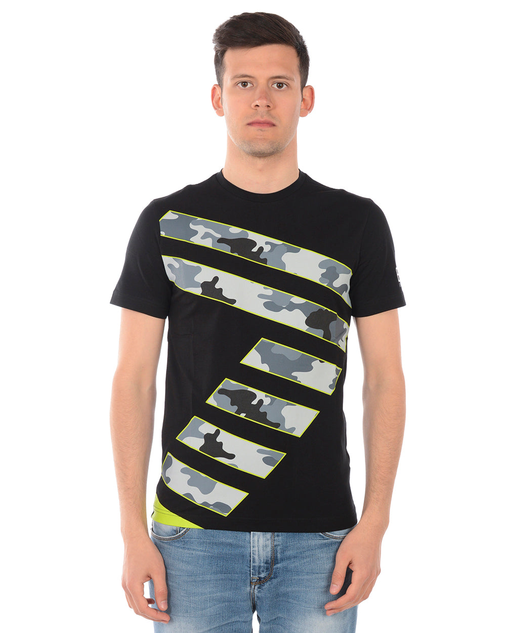 T-Shirt EA7 Emporio Armani Stampata - Nero - mem39