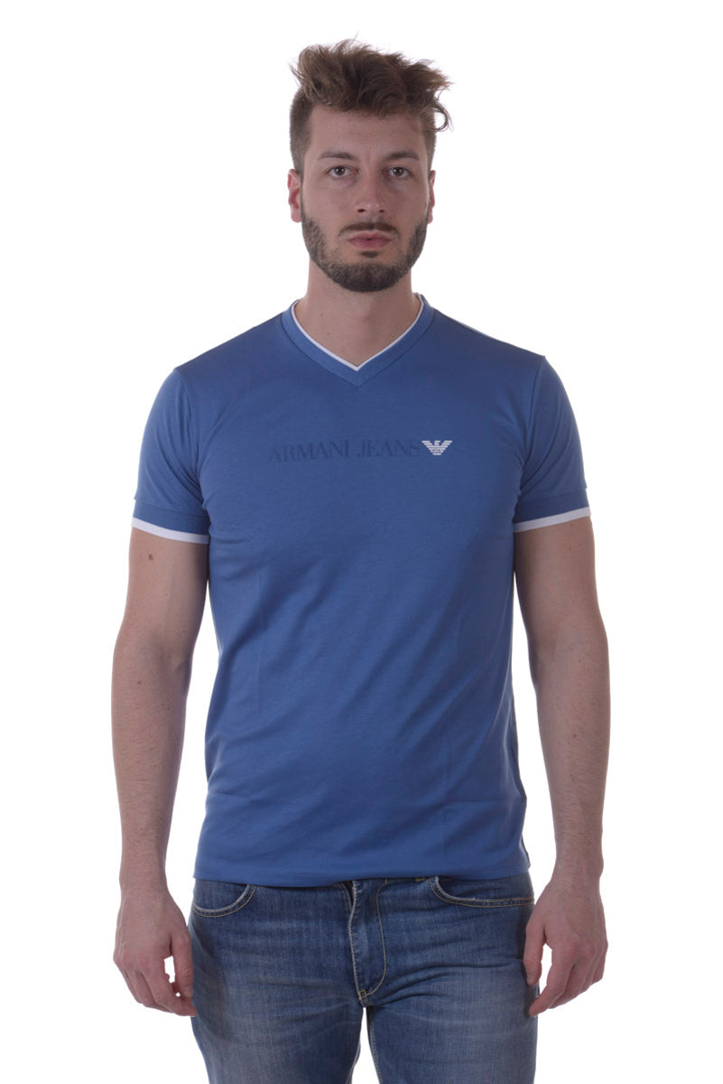 T-shirt Armani Jeans Blu Scuro - mem39