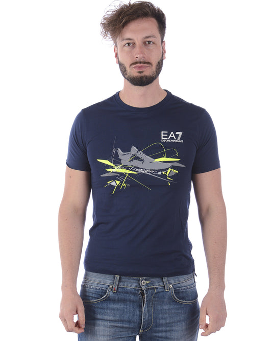 T-Shirt Emporio Armani EA7 Blu Navy - mem39