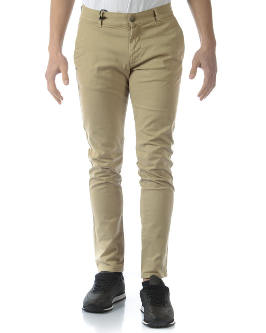 Pantaloni Beige Daniele Alessandrini Confort - mem39