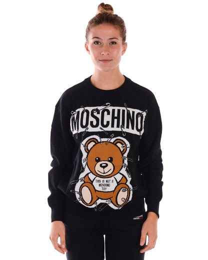 Maglia Moschino Bianca con Logo Distintivo - mem39