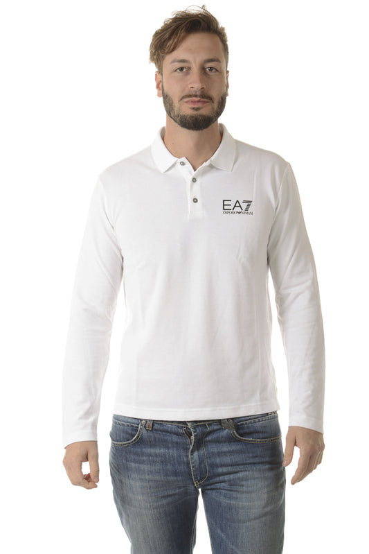 Polo Manica Lunga Bianco Emporio Armani EA7 - mem39