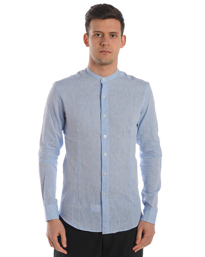 Camicia Bianca in Lino e Cotone Daniele Alessandrini - mem39