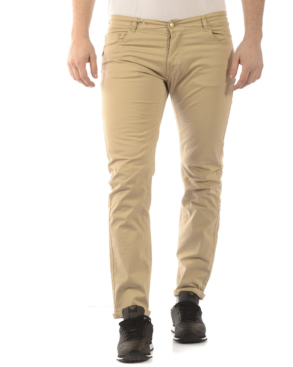 Pantaloni Beige M Daniele Alessandrini - mem39