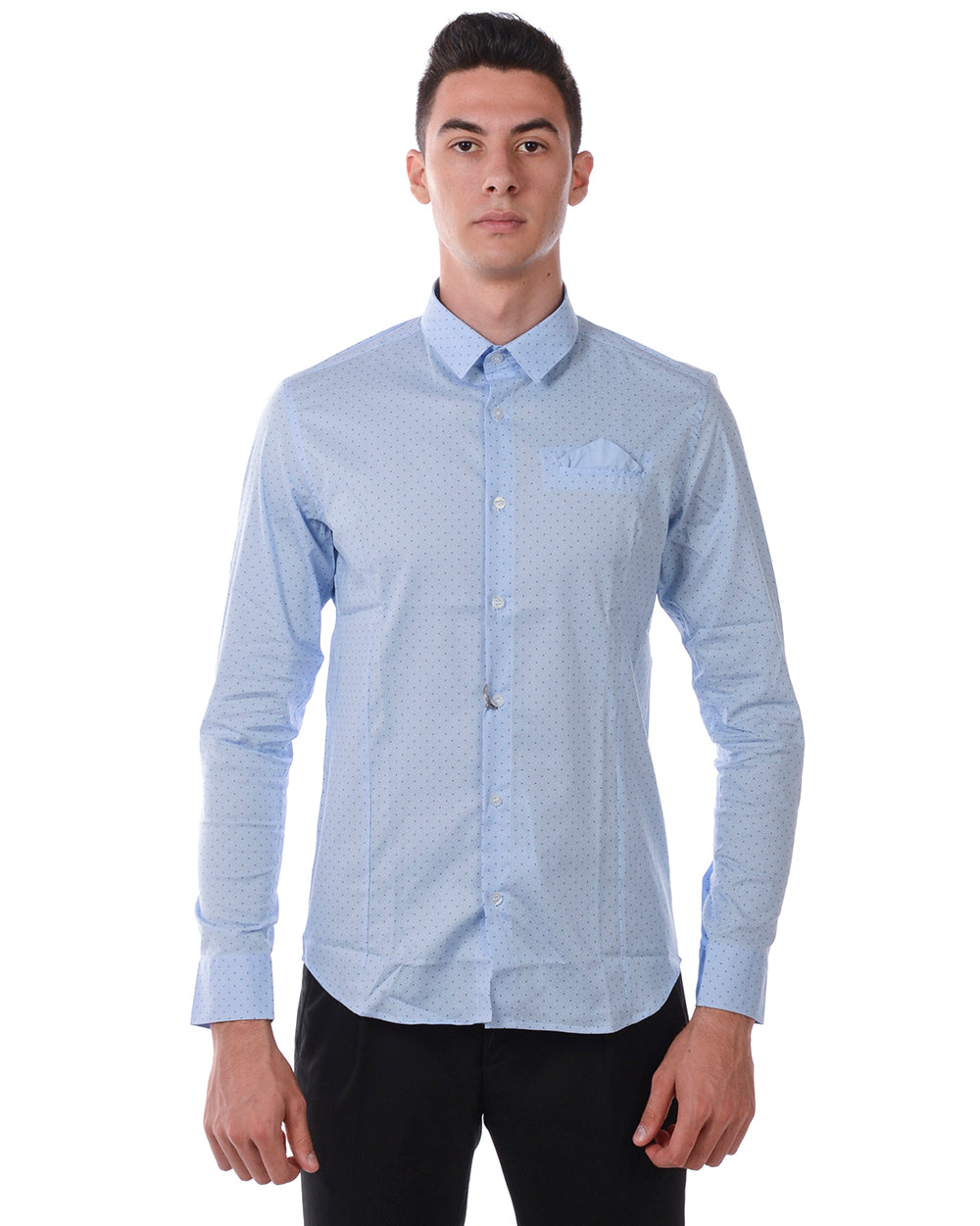 Camicia Bianca Slim Fit Daniele Alessandrini - mem39