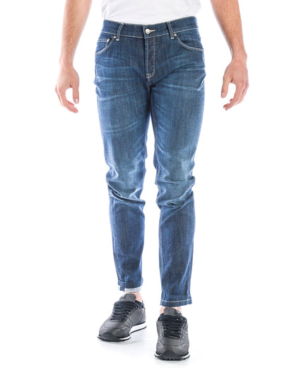 Jeans Daniele Alessandrini Cotone Elasticizzato Scuro - mem39