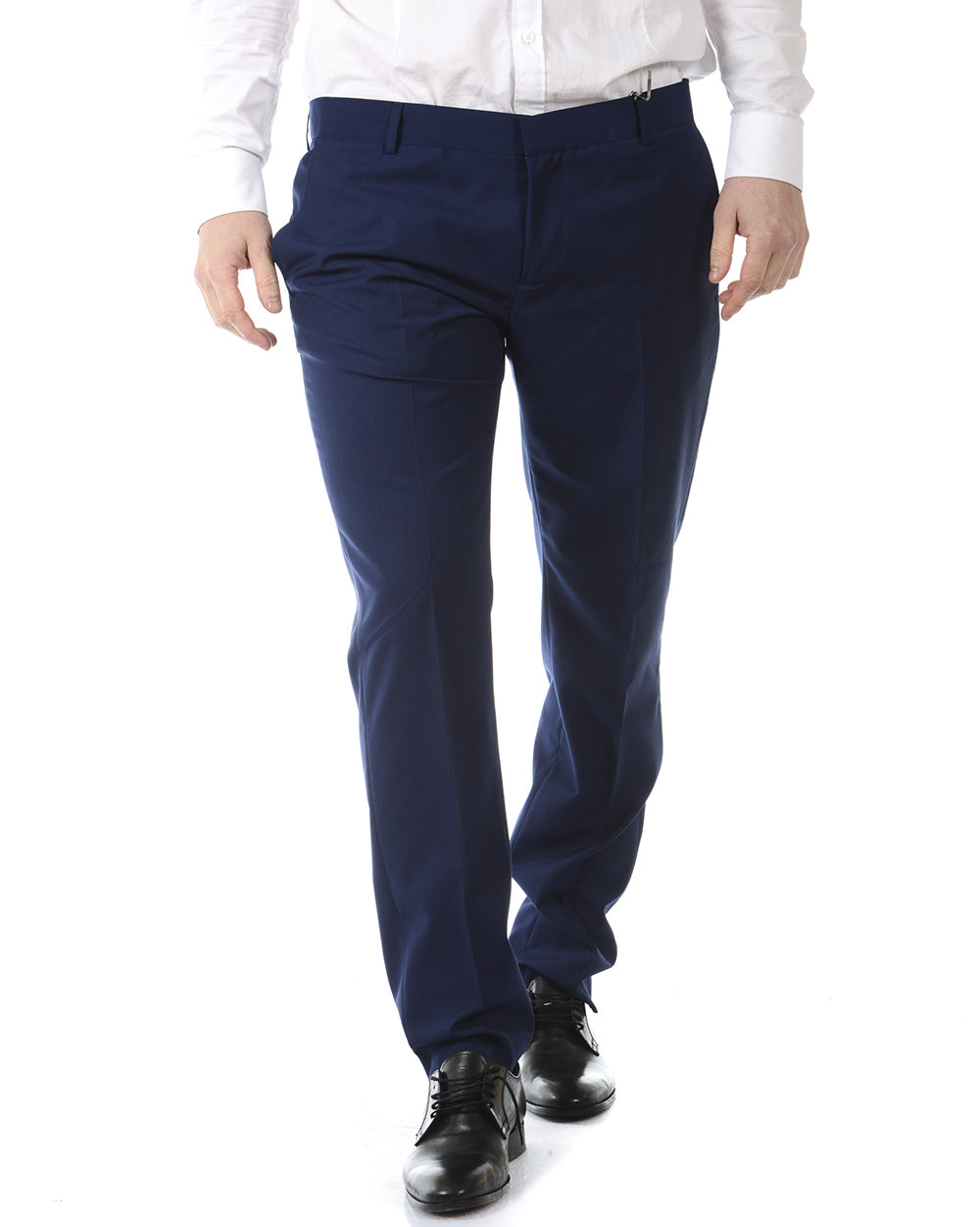 Pantaloni Daniele Alessandrini Blu Eleganza - mem39