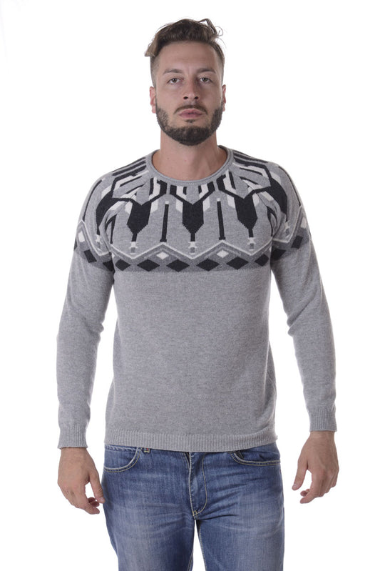 Maglione Grigio Lana Daniele Alessandrini - mem39