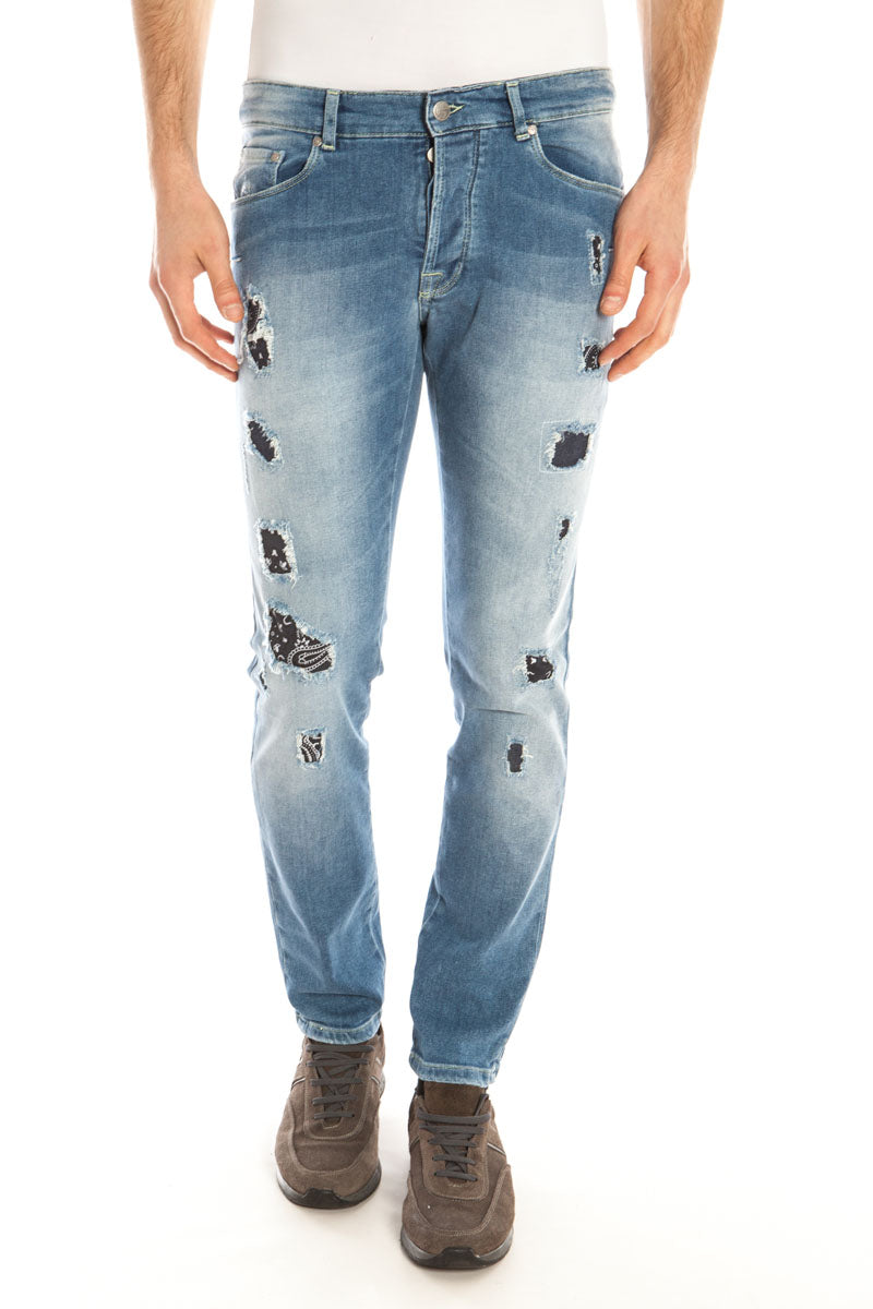 Jeans Daniele Alessandrini Denim M con Bottoni - mem39