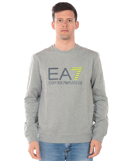 Felpa Emporio Armani EA7 Cotone Grigio Scuro - mem39