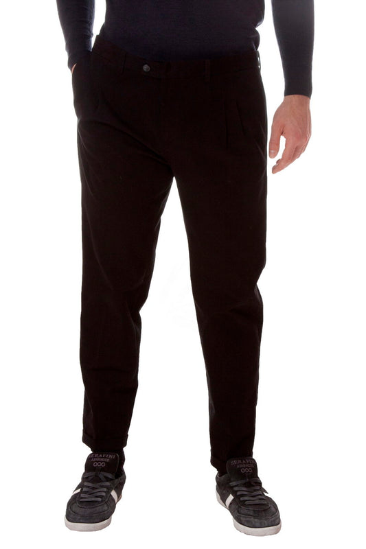 Pantaloni Daniele Alessandrini 50 Nero Scuro - Eleganza e Comfort - mem39