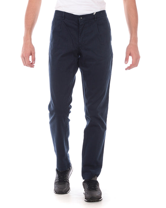 Pantaloni Blu Intenso Confort Daniele Alessandrini - mem39