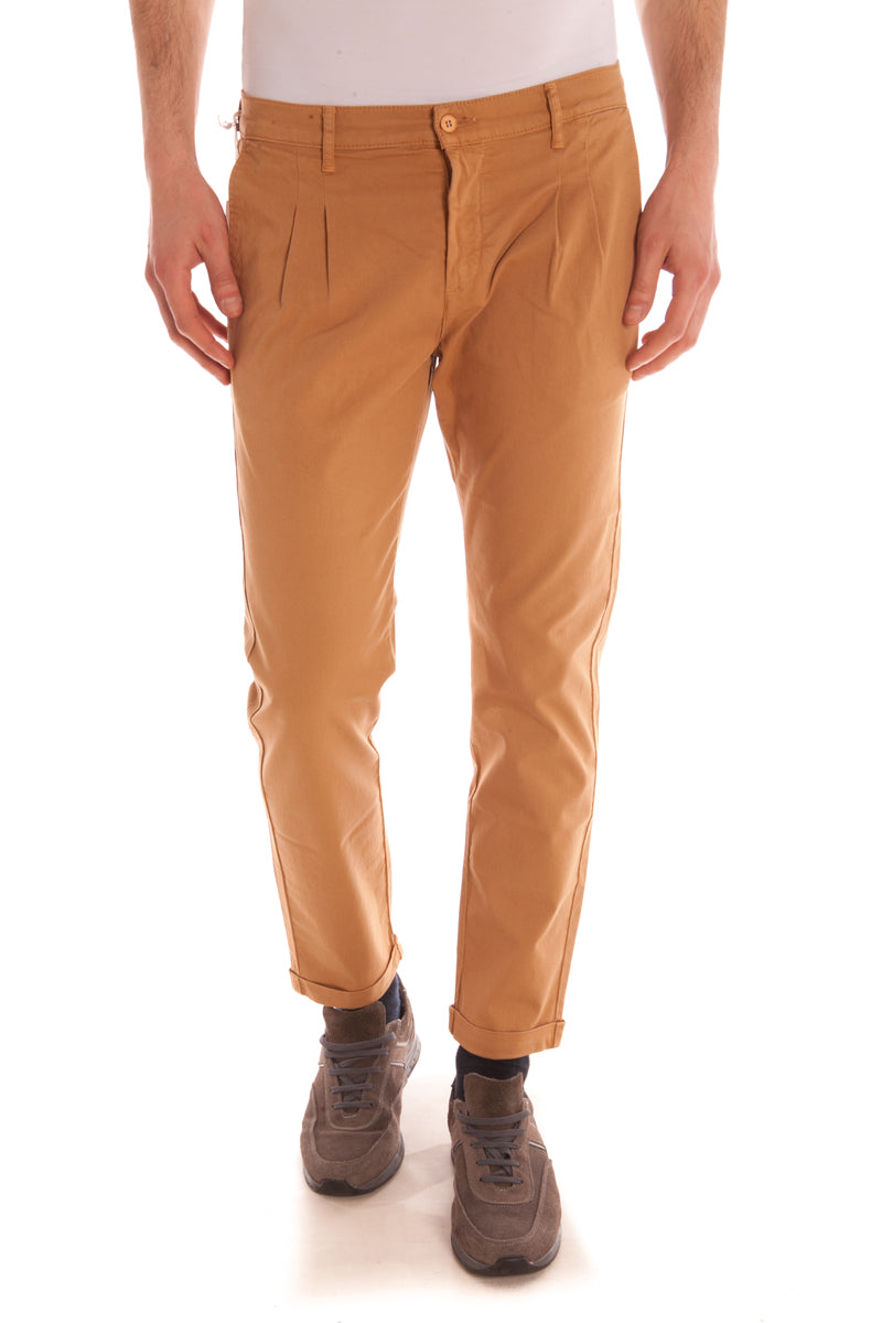 Pantaloni Skinny Cropped Beige Daniele Alessandrini - mem39