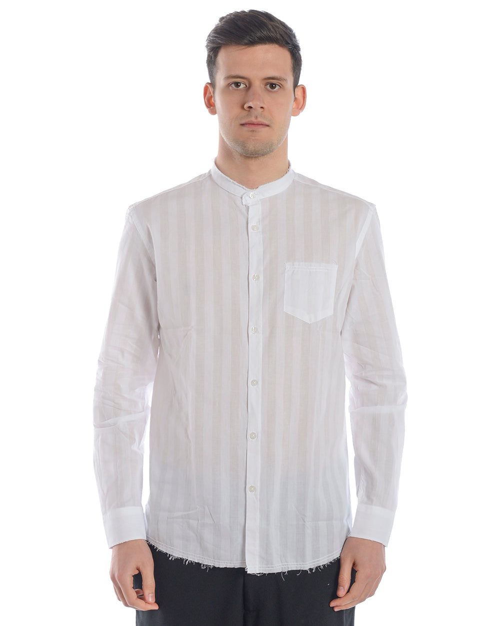 Camicia Bianca Cotone Daniele Alessandrini - mem39