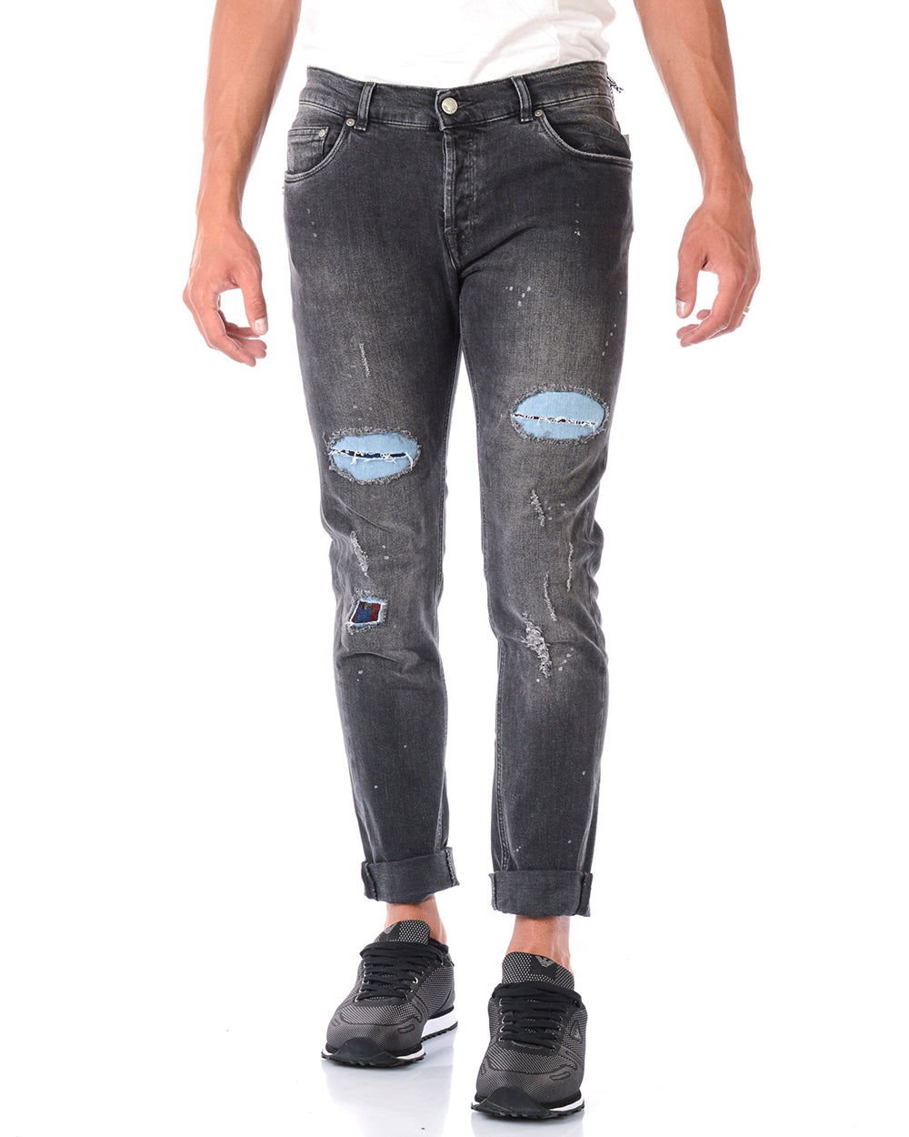 Jeans Daniele Alessandrini Grigio Chiaro 36 - mem39