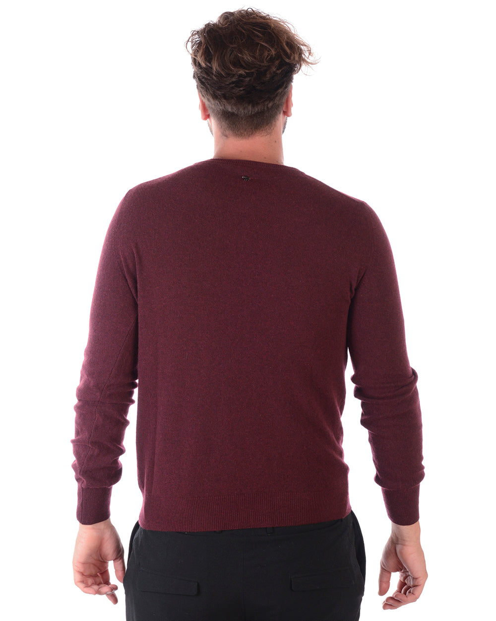 Maglia Bordeaux Lana e Cashmere by Daniele Alessandrini - mem39