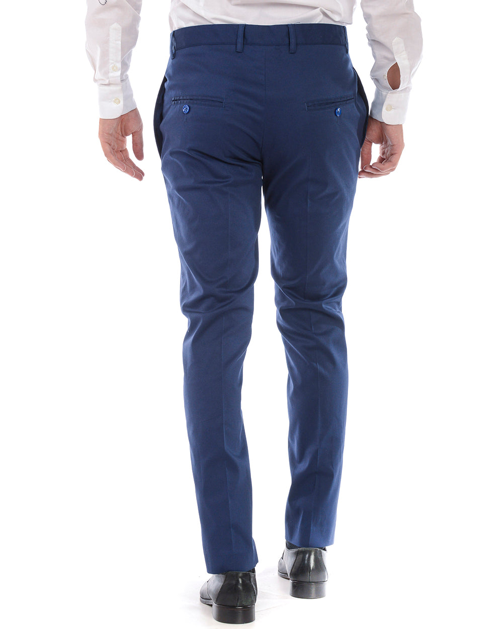 Pantaloni Daniele Alessandrini Blu Chiaro 48 - mem39