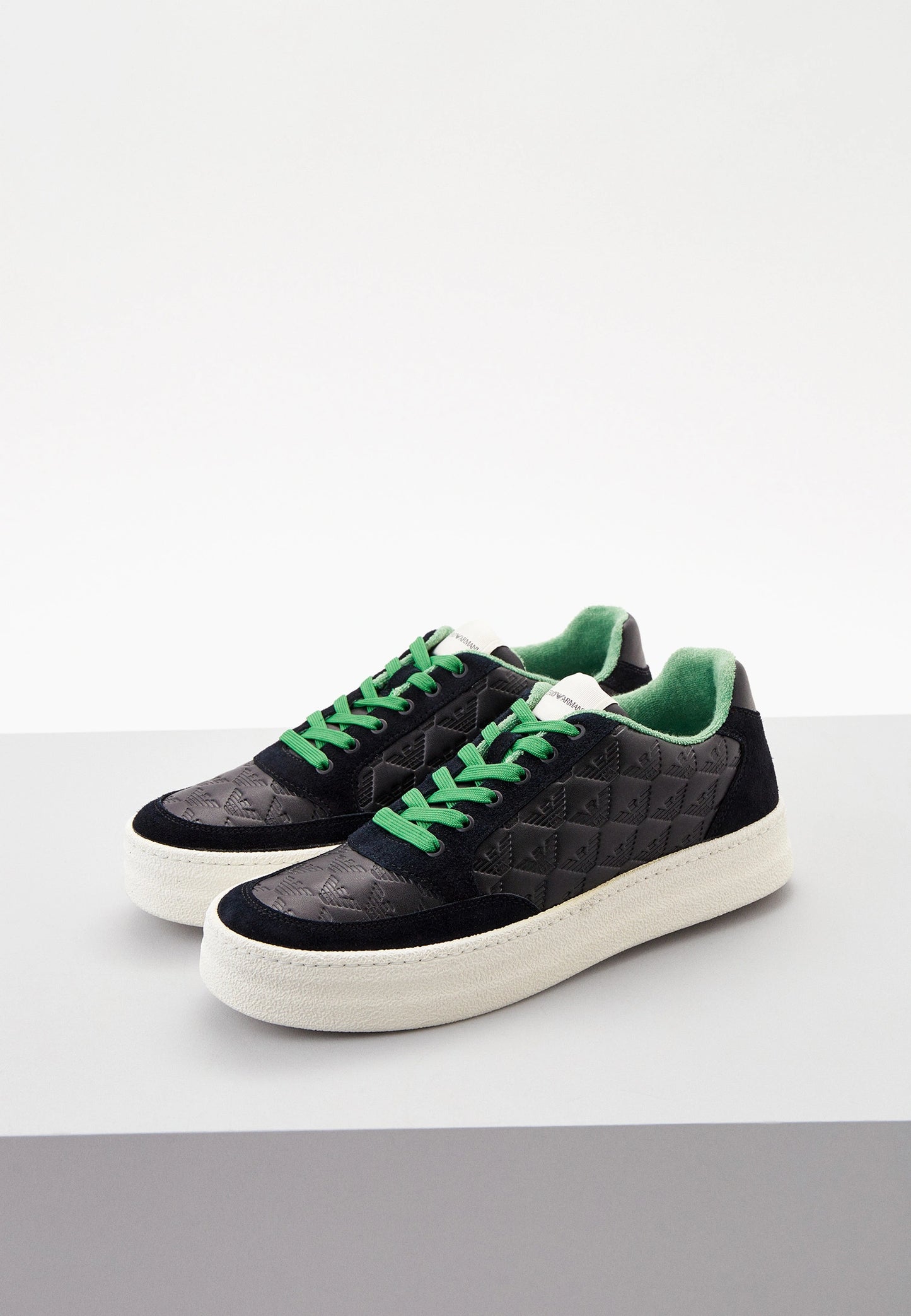 Sneakers Emporio Armani Pelle Nera 39,5 - mem39