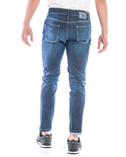 Jeans Daniele Alessandrini Cotone Elasticizzato Scuro - mem39