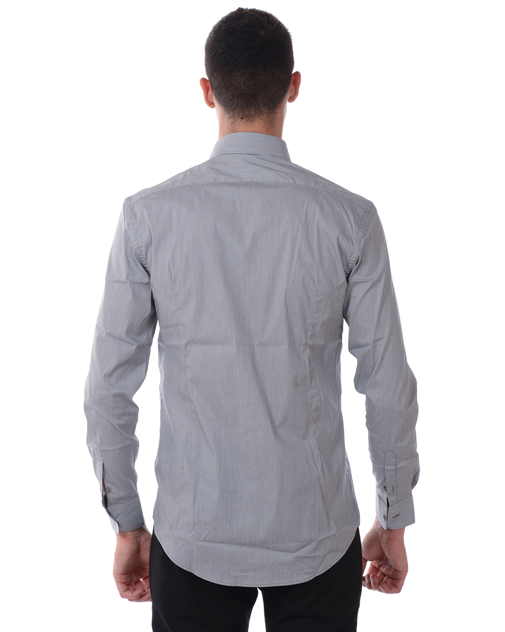 Camicia Daniele Alessandrini Grigio Chiaro - Taglia 43 - mem39