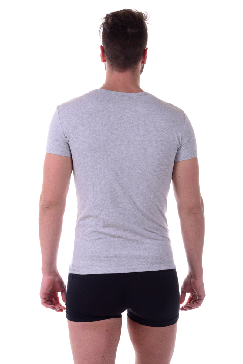 Maglia Grigio Cotone Elasticizzato Emporio Armani - mem39