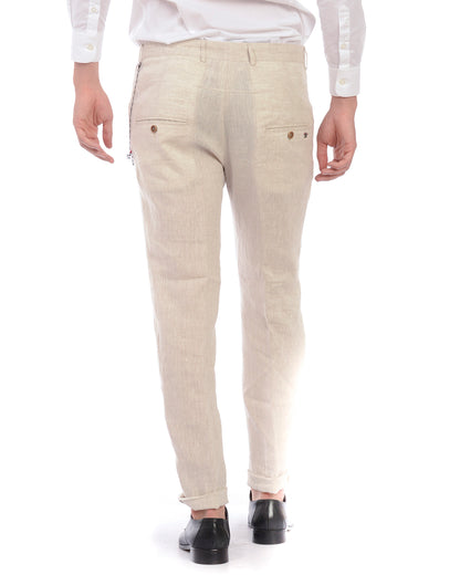 Pantaloni Beige P/E Daniele Alessandrini 💼 - mem39