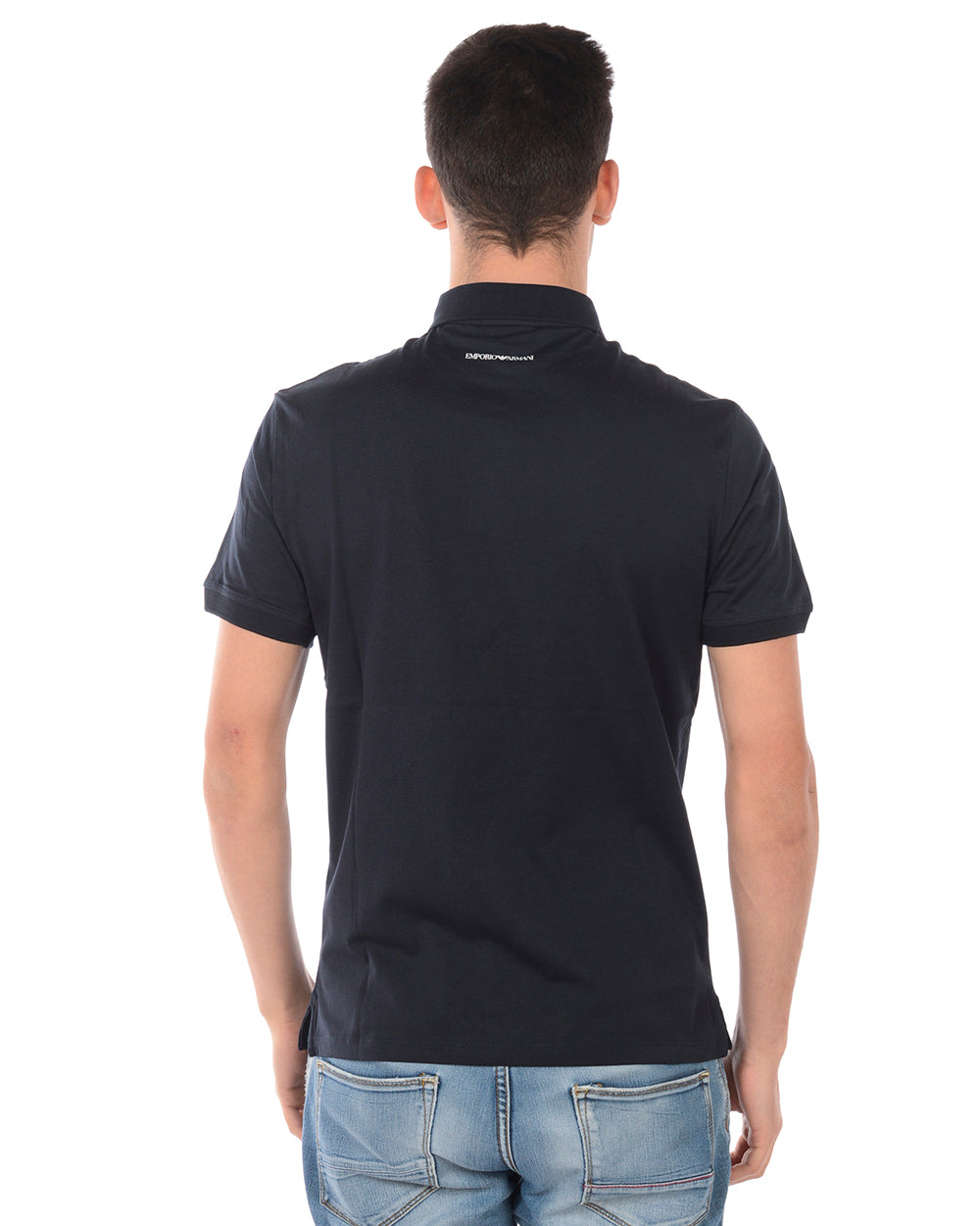 Polo Emporio Armani Blu in Cotone - mem39