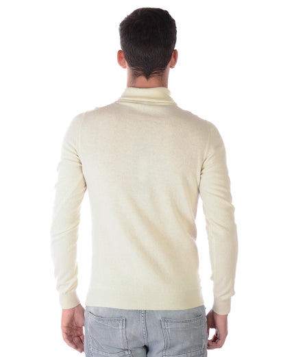 Elegante Maglia Daniele Alessandrini Blu M in Lana e Cashmere - mem39