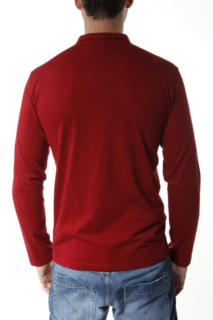 Polo Armani Jeans AJ Rosso in Cotone - mem39