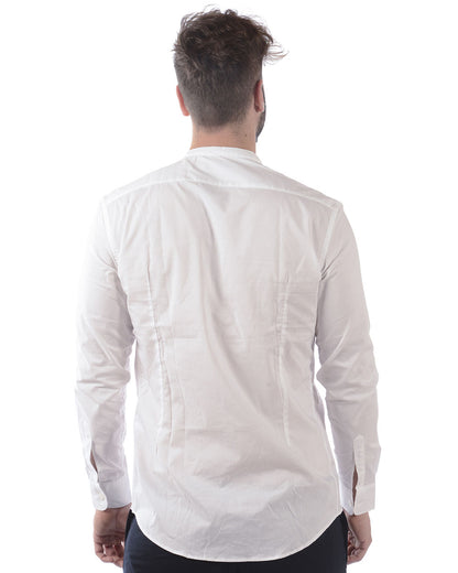 Camicia Daniele Alessandrini Cotone Bianco, Taglia 41, Manica Lunga - mem39