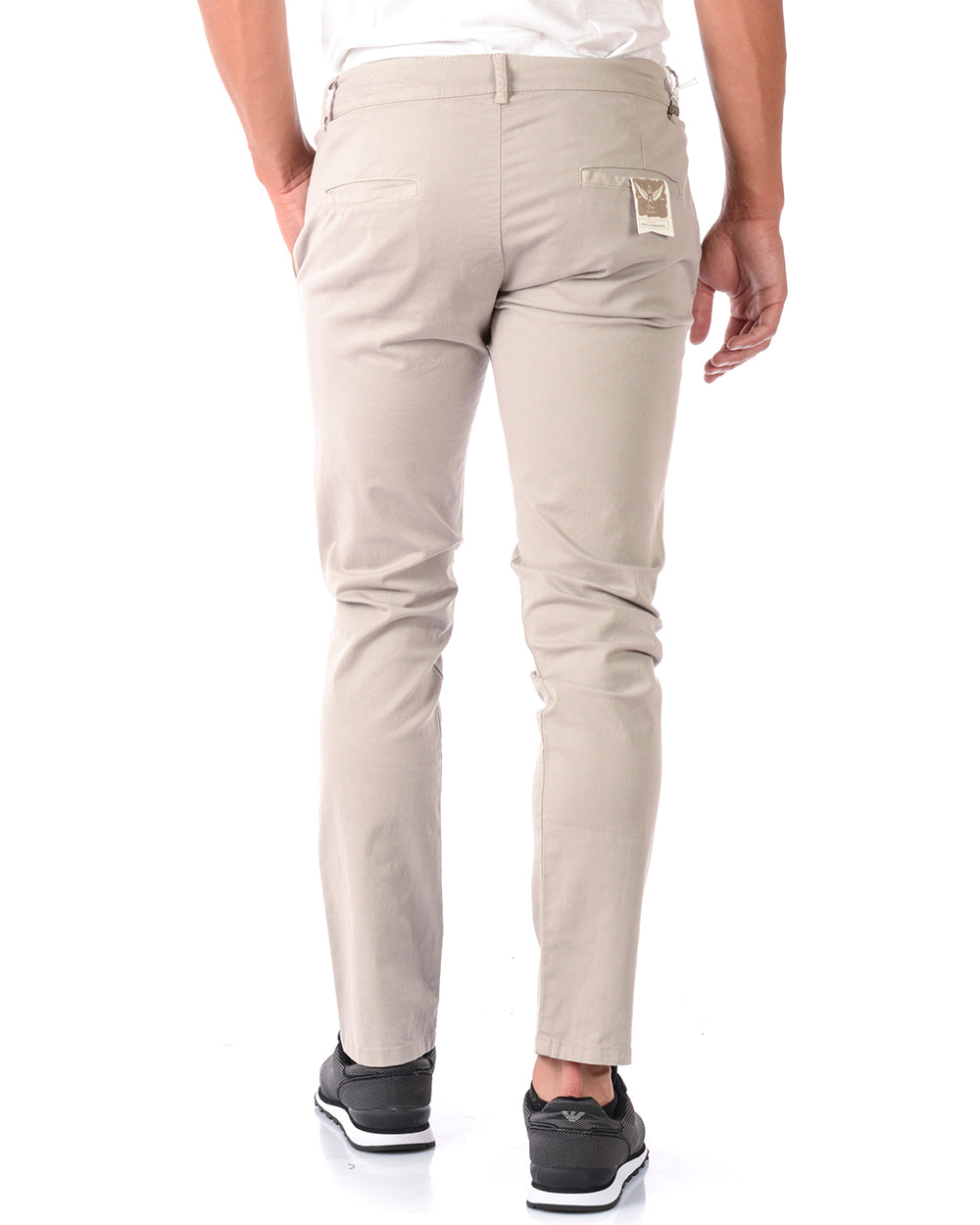 Pantaloni Daniele Alessandrini Beige Chiaro M - mem39