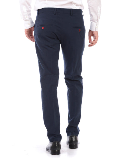 Pantaloni Daniele Alessandrini Blu Taglia 48 - mem39